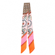 Bandana sjaal met levendige print Light pink-orange-pink