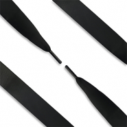 Trendy veters satijn Black