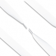 Trendy veters satijn White