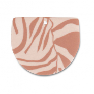 Polymeer hangers Light peach pink-light brown