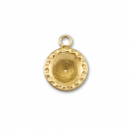 BY31&reg; Roestvrij stalen (RVS) Stainless steel bedels met setting voor SS29 puntsteen Gold