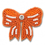 Broches strik Orange-white