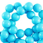 8 mm acryl kralen shiny Turquoise blue