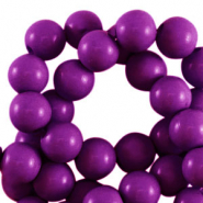 6 mm acryl kralen shiny Aubergine purple