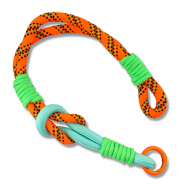 Trendy telefoonkoord Neon orange-mint turquoise-neon green-dark blue