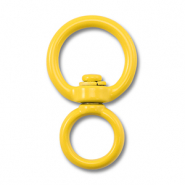 Gekleurde onderdelen sleutelhanger rond Yellow