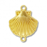 Roestvrij stalen (RVS) Stainless steel tussenstuk schelp Gold