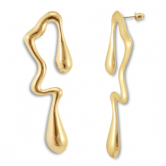 Trendy oorbellen irregular Gold