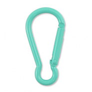 Gekleurde onderdelen sleutelhanger Turquoise green