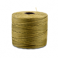 Nylon S-Lon draad 0.5mm Olive green gold
