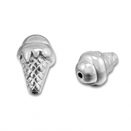 Roestvrij stalen (RVS) Stainless steel kralen ijslolly Silver