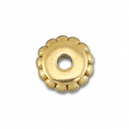 Roestvrij stalen (RVS) Stainless steel kralen spacer 7mm Gold
