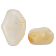 Natuursteen kralen agaat irregular Beige