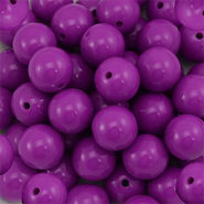 18 mm DQ acryl kralen Magenta purple