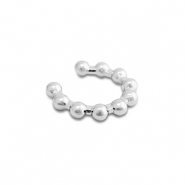 Roestvrij stalen (RVS) Stainless steel oorbellen ear cuff Silver