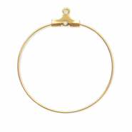 Roestvrij stalen (RVS) Stainless steel onderdelen creool oorring hanger Gold