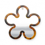Statement hangers spiegel bloem Brown-black