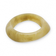 Resin armbanden bangle Mustard yellow