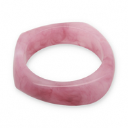 Resin armbanden bangle Mauve pink