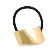 Haaraccessoires haarelastiek met metaal Gold-black