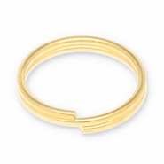 Onderdelen DQ metaal splitring Goud (nikkelvrij)