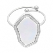 Roestvrij stalen (RVS) Stainless steel ringen Silver-white