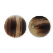 Resin kralen 14mm Sand beige-brown