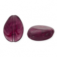 Acryl kralen druppel Aubergine 
