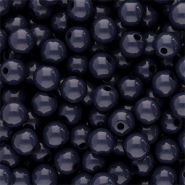 6 mm acryl kralen shiny Anthracite