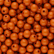 6 mm acryl kralen shiny Terracotta red