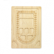 Sieraden rijgbord hout Natural (natuurlijke kleur van het hout)