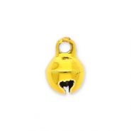 Bedels metaal belletjes 6mm Gold