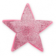 Statement hangers met strass ster Light pink