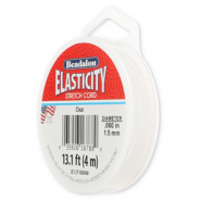 Beadalon elastiek rijgdraad 1.5mm 4 meter Clear