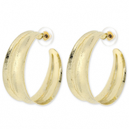 Trendy oorbellen / oorstekers Gold