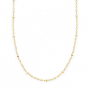 BY31&reg; Roestvrij stalen (RVS) Stainless steel schakelkettingen met bollen Gold