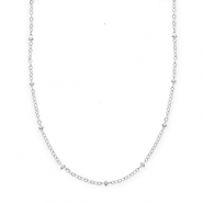 BY31&reg; Roestvrij stalen (RVS) Stainless steel schakelkettingen met bollen Silver