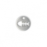 Bedels DQ metaal tussenstuk vissengraat Antiek zilver (nikkelvrij)