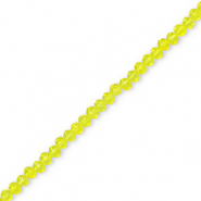 Top Facet kralen 4x3mm disc Yellow