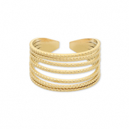 Roestvrij stalen (RVS) Stainless steel ringen Gold