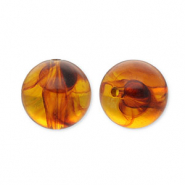 20 mm acryl kralen rond Orange brown