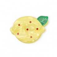 Haaraccessoires haarklem citroen Pearl shine yellow-green-dark red