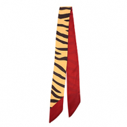 Bandana sjaal met zebra print Camel-dark brown-rust red