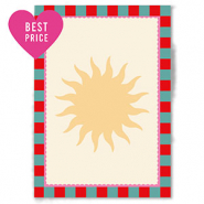 BY31® Sieraden kaartjes zon Yellow-green-red-pink