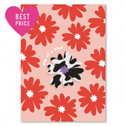 BY31® Sieraden kaartjes "One of a kind" Red-orange-black-white