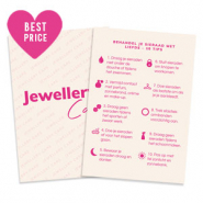 BY31&reg; Sieraden kaartjes "Jewellery care" Nederlands Off white-pink