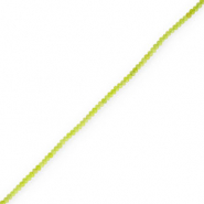 Natuursteen kralen 4mm facet geslepen Lime green