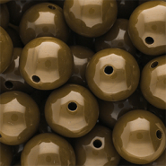 18 mm DQ acryl kralen shiny Wood thrush 17-1129 TCX