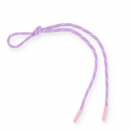 Sleutelhangers paracord Lilac-white-light pink