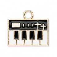 Bedels metaal keyboard Gold-white-black